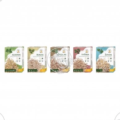 Rūkymo drožlių rinkinys - Ąžuolas, Bukas, Alksnis, Vyšnia, Žuviai. 5 už 4 kainą.