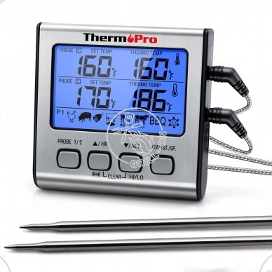 ThermoPro TP17 skaitmeninis mėsos kepimo BBQ elektroninis termometras