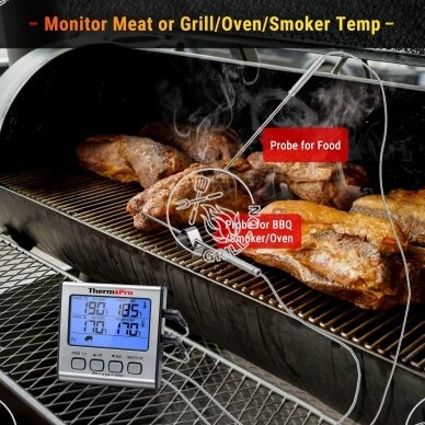 ThermoPro TP17 skaitmeninis mėsos kepimo BBQ elektroninis termometras 7